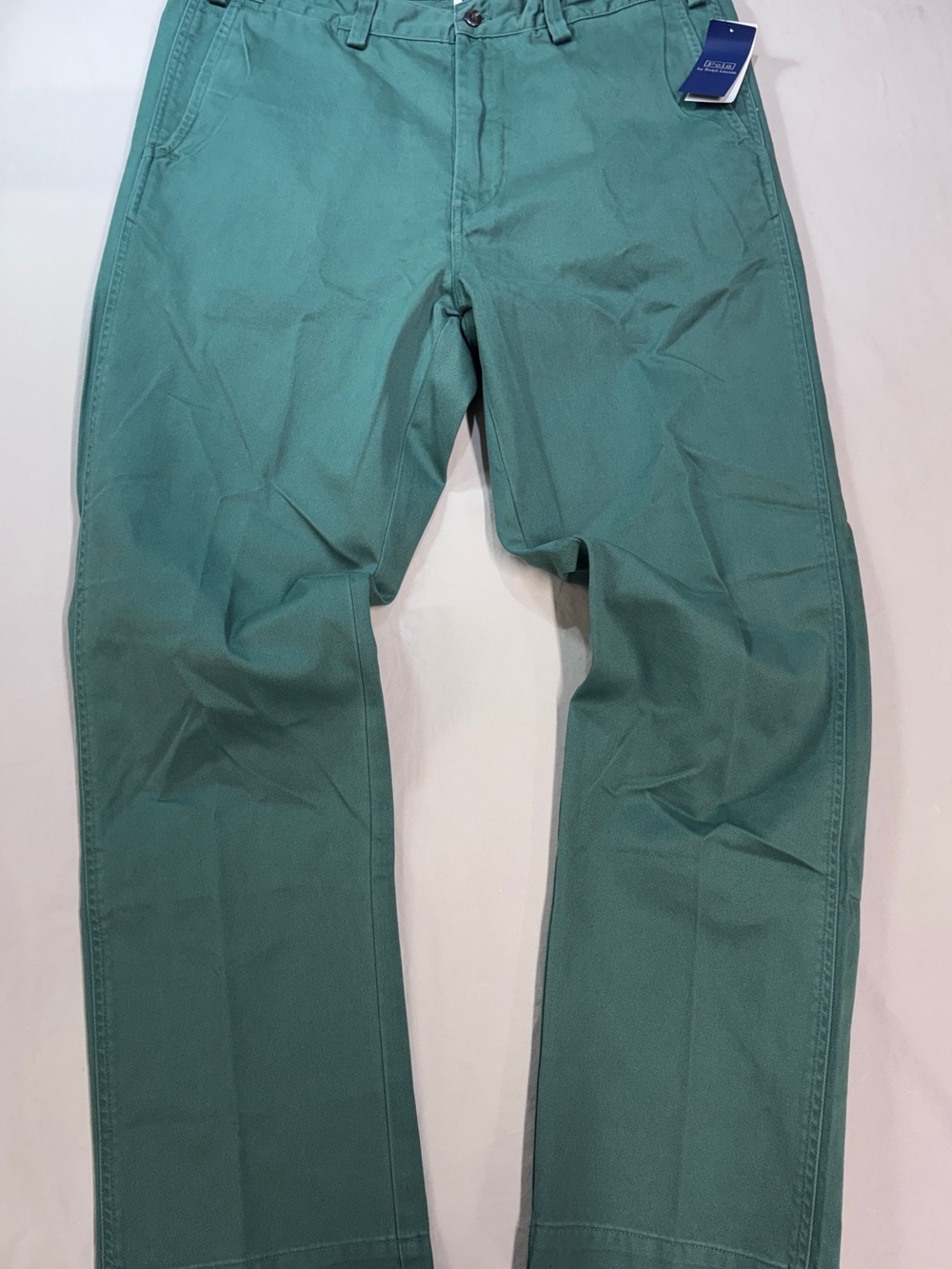 NWT Polo Ralph Lauren Whitman Chino heritage pleated Green pants 36x32